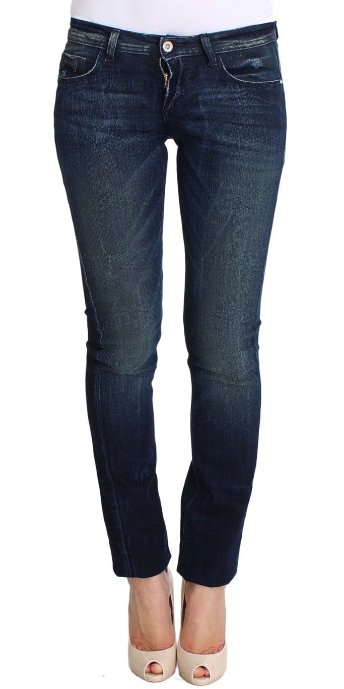 Costume National Chic Slim Fit Skinny Jeans Bleu