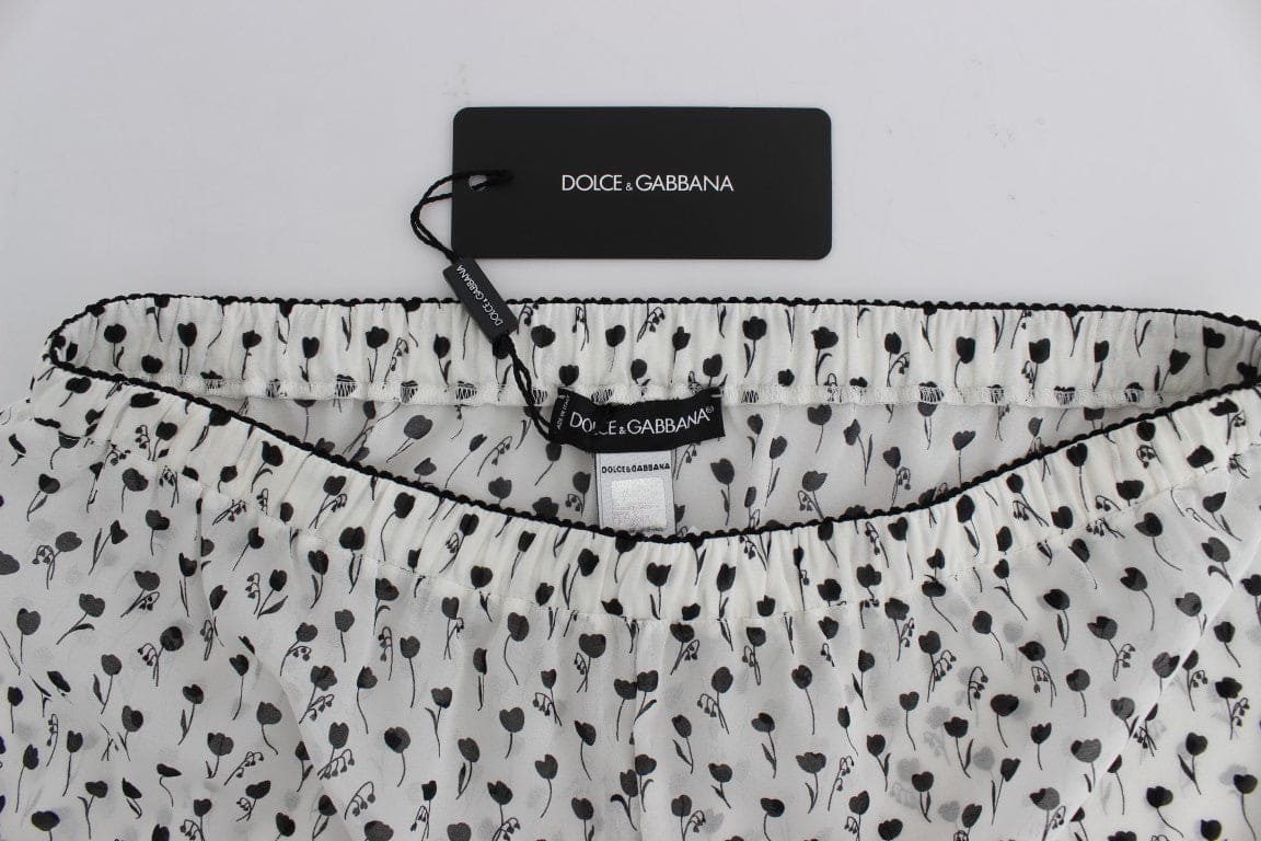 Short de nuit élégant en dentelle de soie Dolce &amp; Gabbana