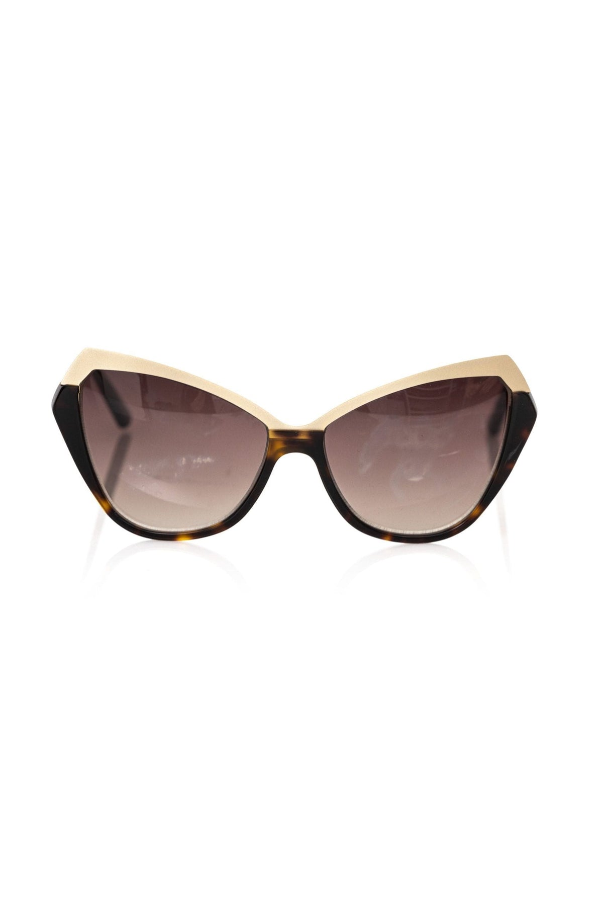 Lunettes de soleil œil de chat chic Frankie Morello avec accents dorés