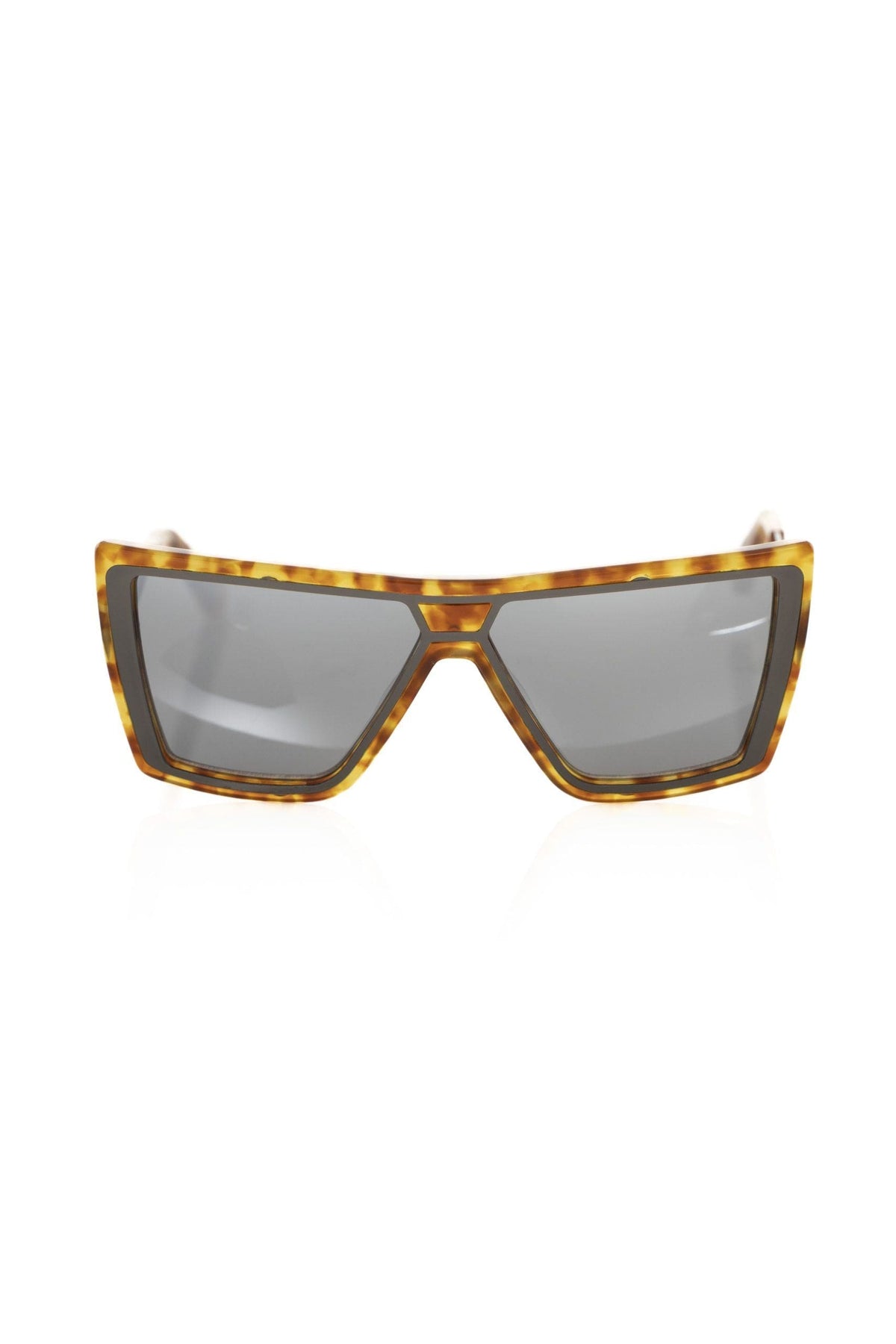 Lunettes de soleil carrées chics en écaille de tortue Frankie Morello