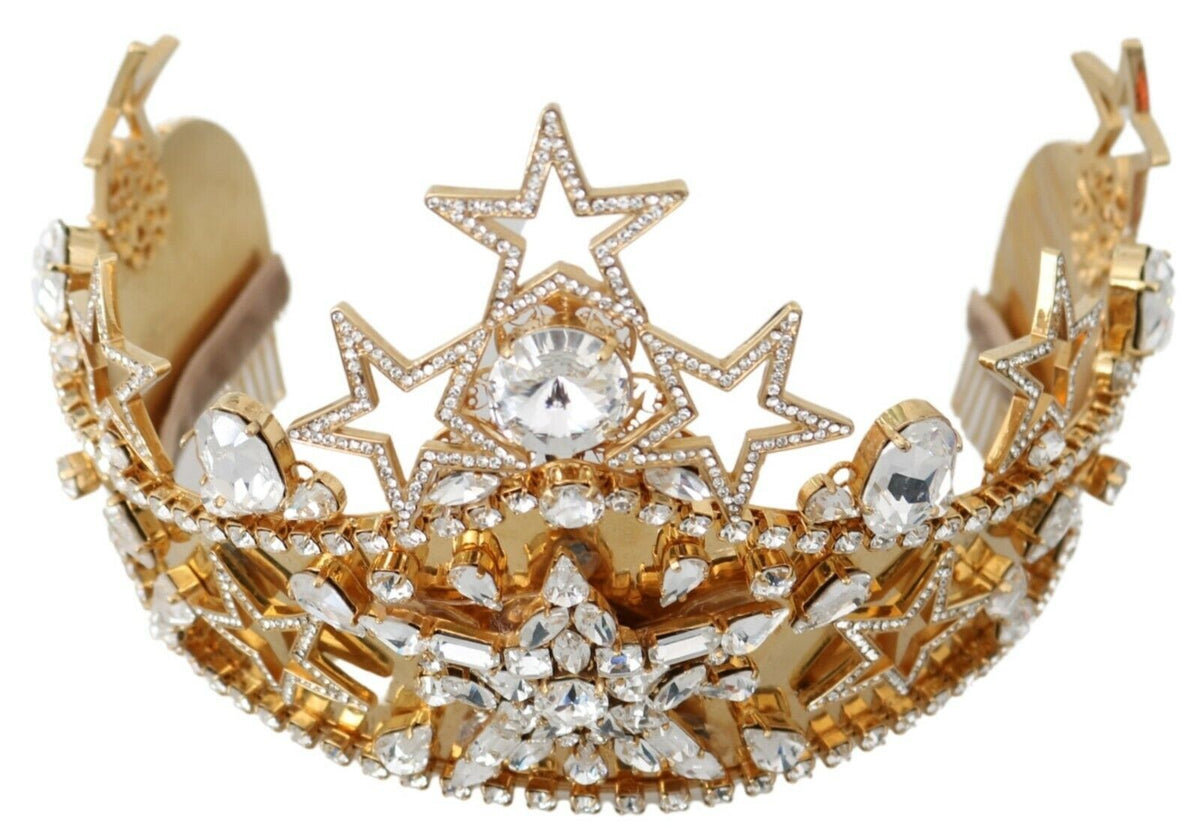 Tiara dorada con diadema de cristal Regal de Dolce &amp; Gabbana