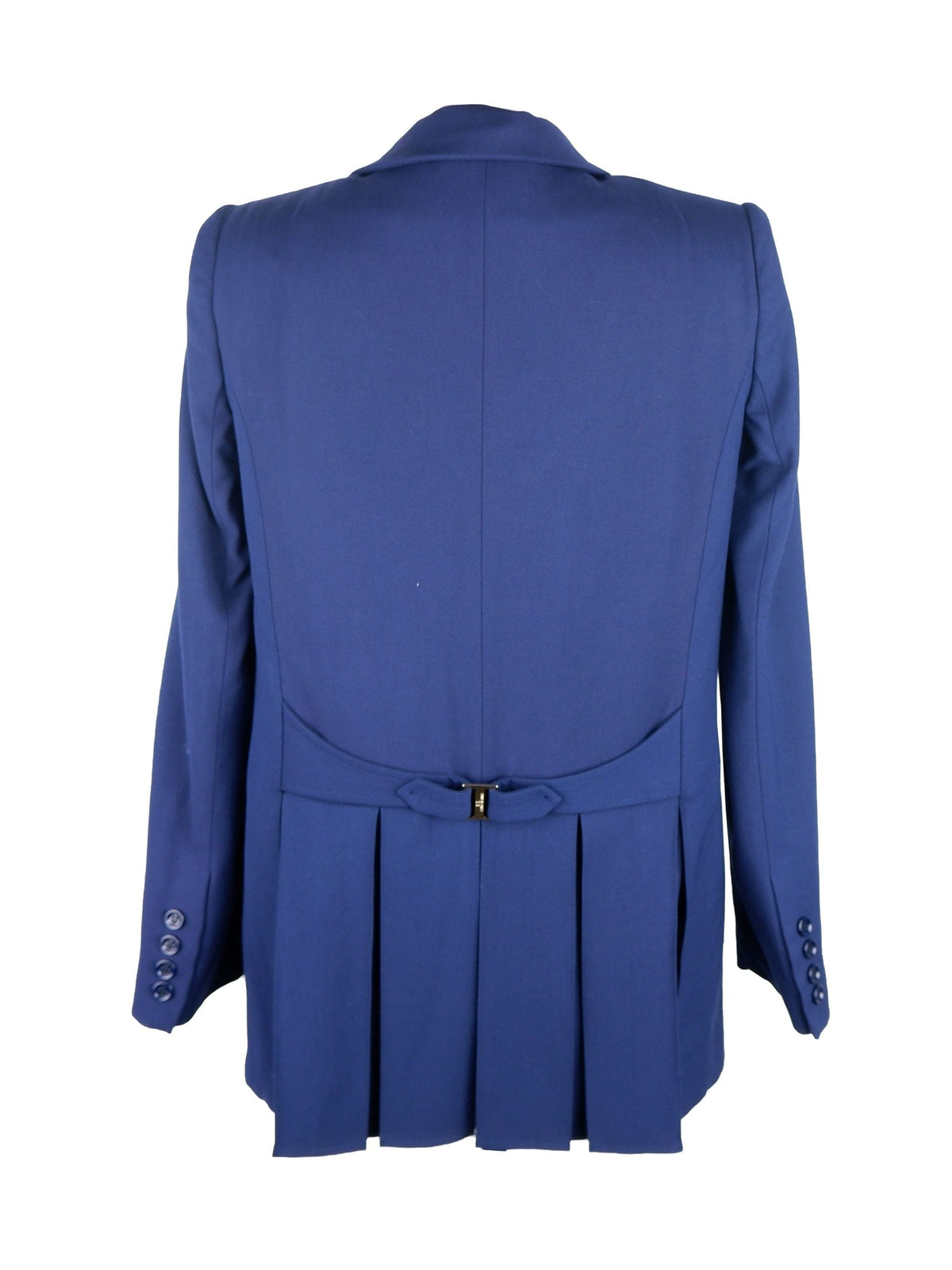 Elisabetta Franchi Elegante chaqueta azul con abertura frontal