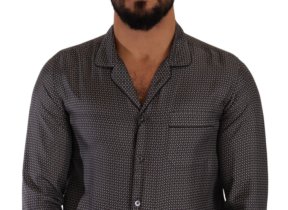 Camisa elegante de seda con botones de Dolce &amp; Gabbana