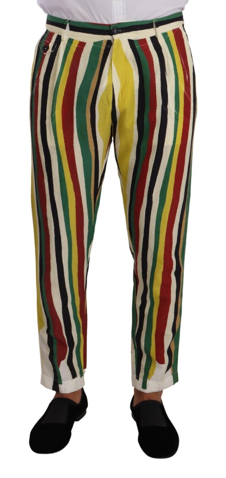 Dolce & Gabbana Elegant Striped Skinny Pants