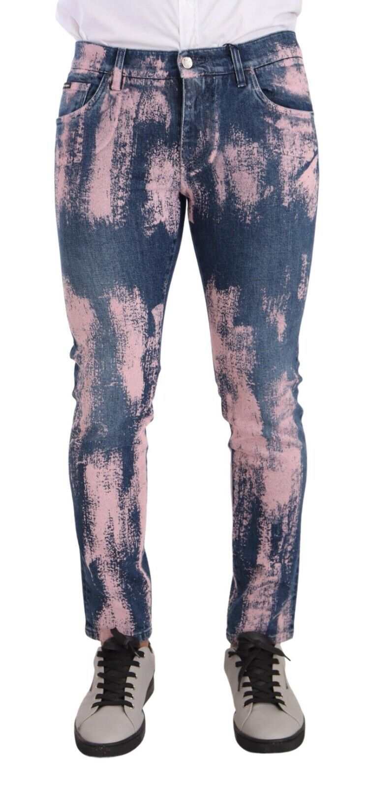 Jean slim skinny élégant Dolce &amp; Gabbana en denim tie dye