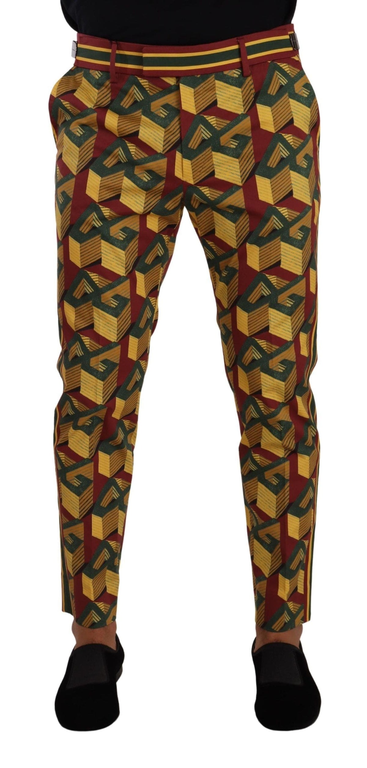 Pantalon fuselé multicolore élégant Dolce &amp; Gabbana pour homme