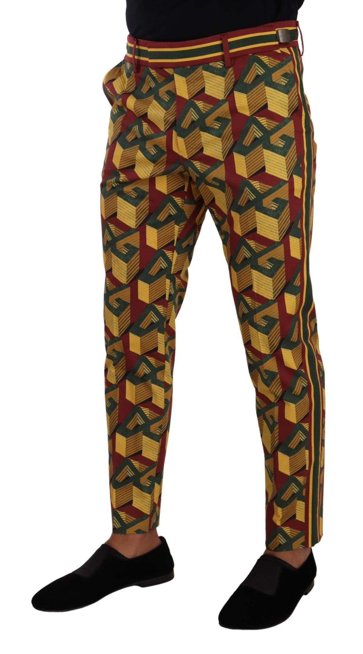 Pantalon fuselé multicolore élégant Dolce &amp; Gabbana pour homme