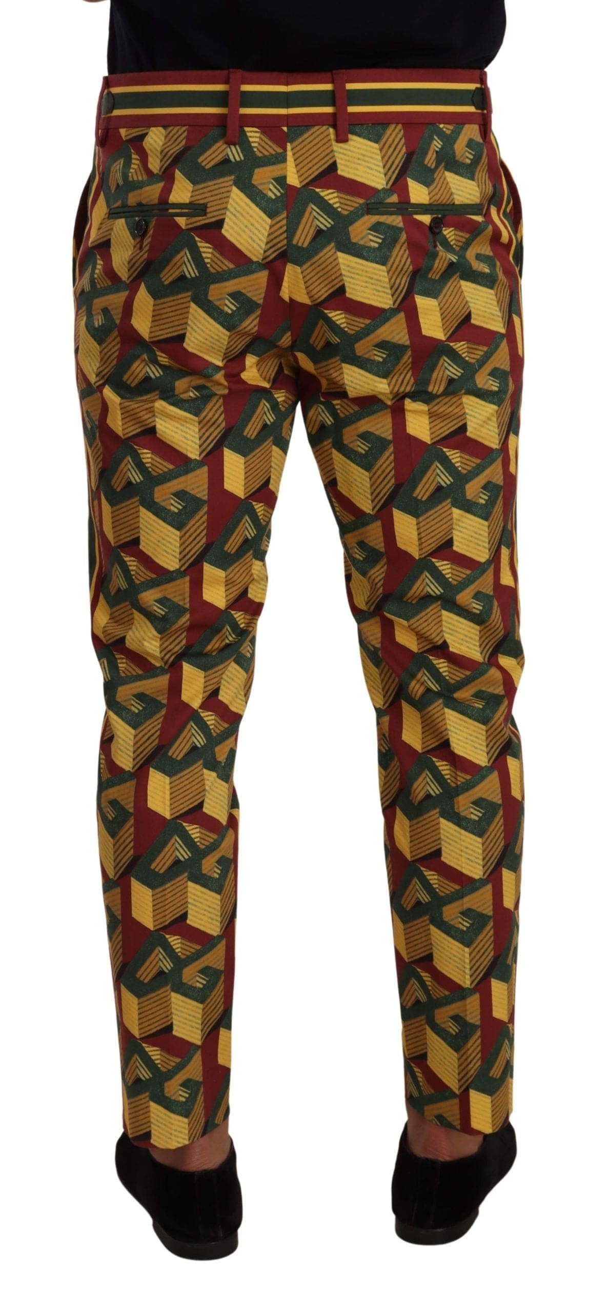 Pantalon fuselé multicolore élégant Dolce &amp; Gabbana pour homme