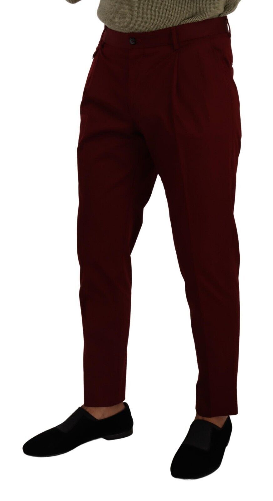 Pantalon chino rouge foncé élégant Dolce &amp; Gabbana pour homme