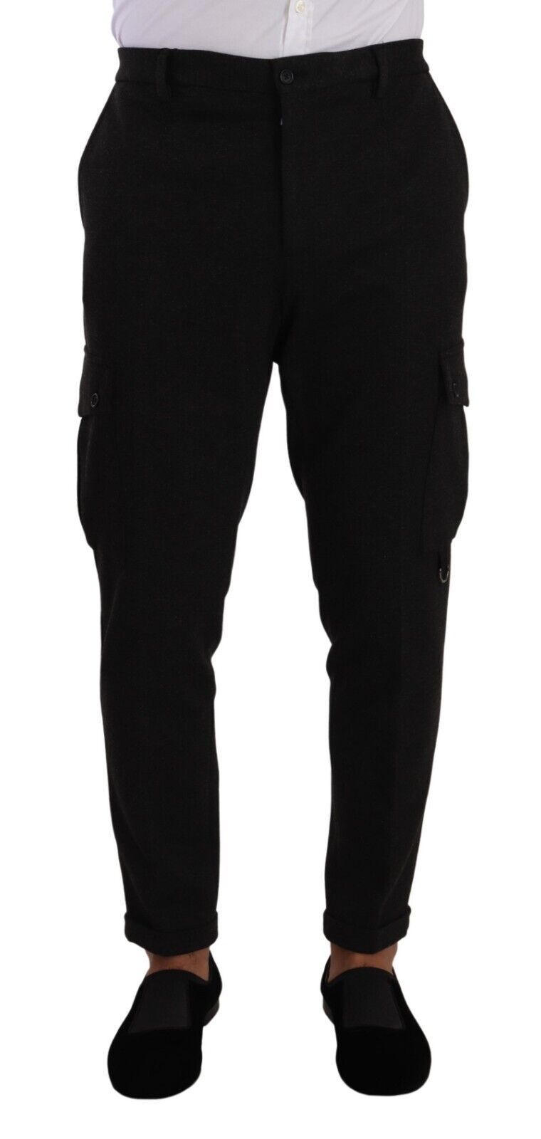 Pantalon cargo skinny élégant Dolce &amp; Gabbana en noir intemporel