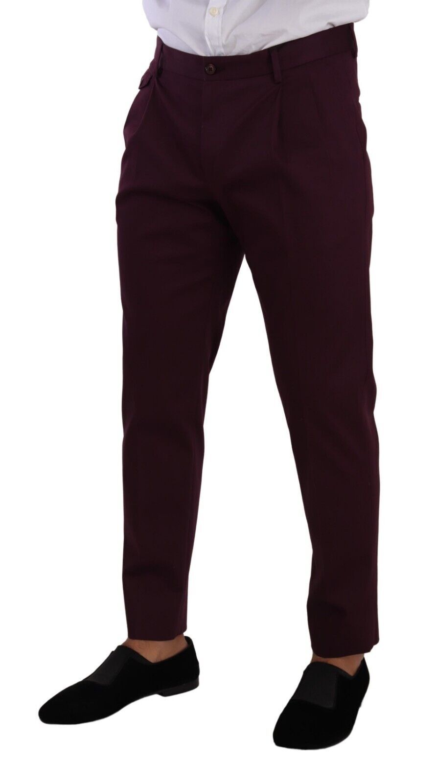 Pantalon chino violet élégant Dolce &amp; Gabbana pour l'homme moderne