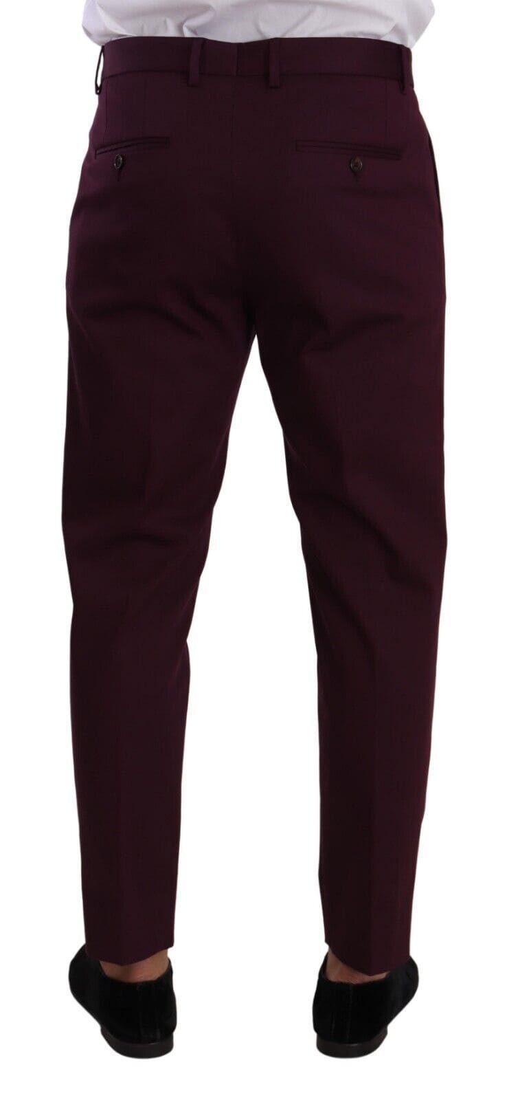 Pantalon chino violet élégant Dolce &amp; Gabbana pour l'homme moderne