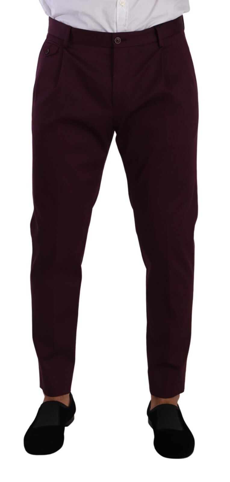 Pantalon chino violet élégant Dolce &amp; Gabbana pour l'homme moderne