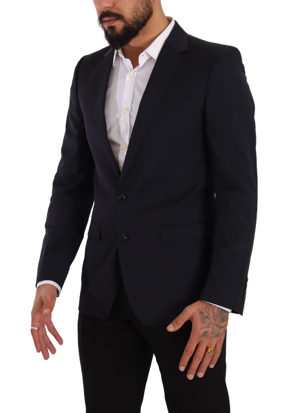 Blazer slim en laine bleu marine Martini de Dolce &amp; Gabbana