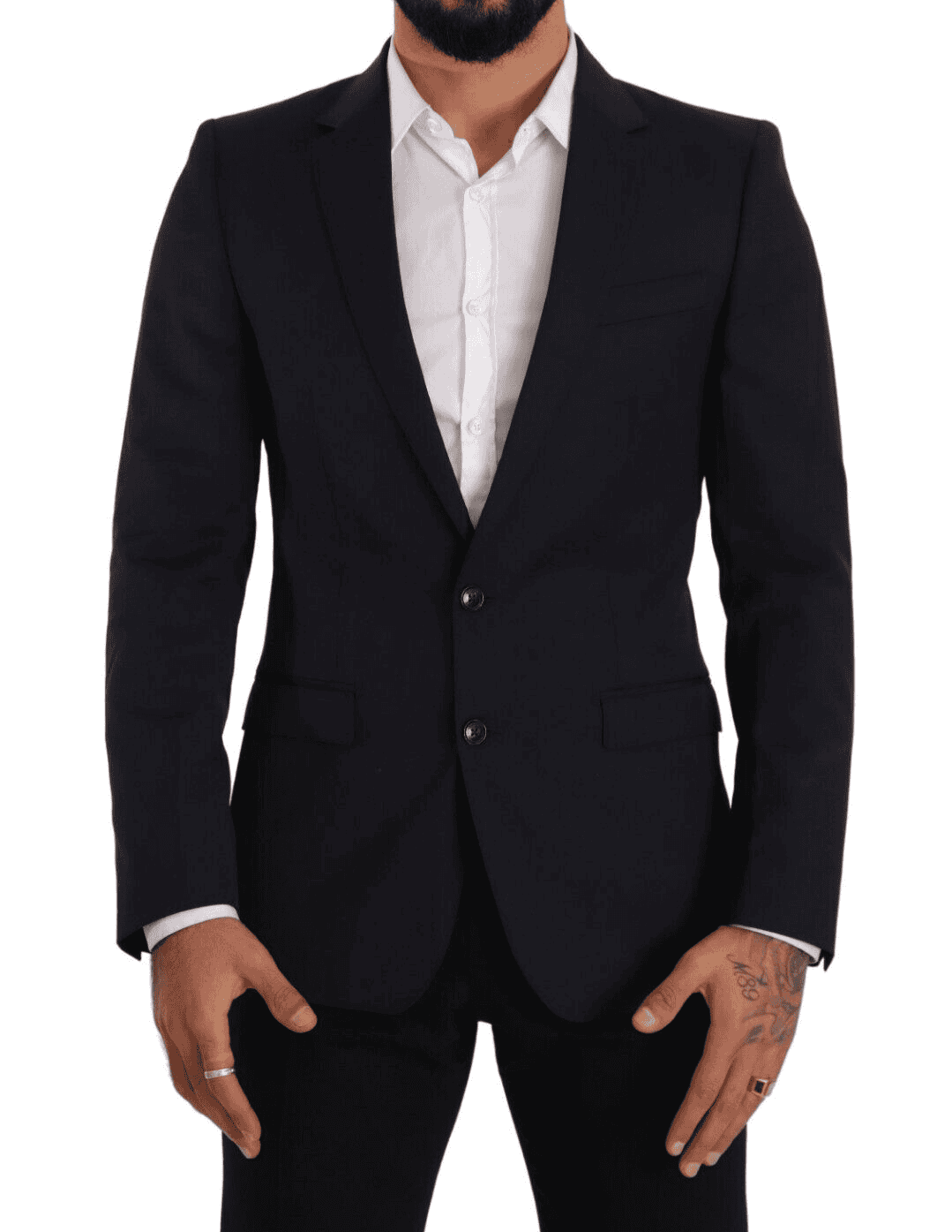 Dolce & Gabbana Sleek Navy Martini Slim Fit Wool Blazer