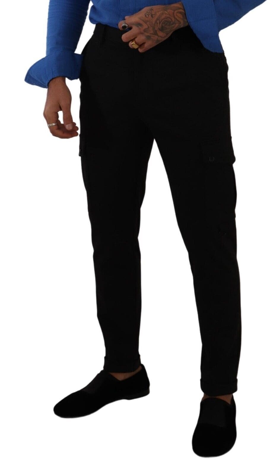 Pantalon cargo slim noir élégant Dolce &amp; Gabbana