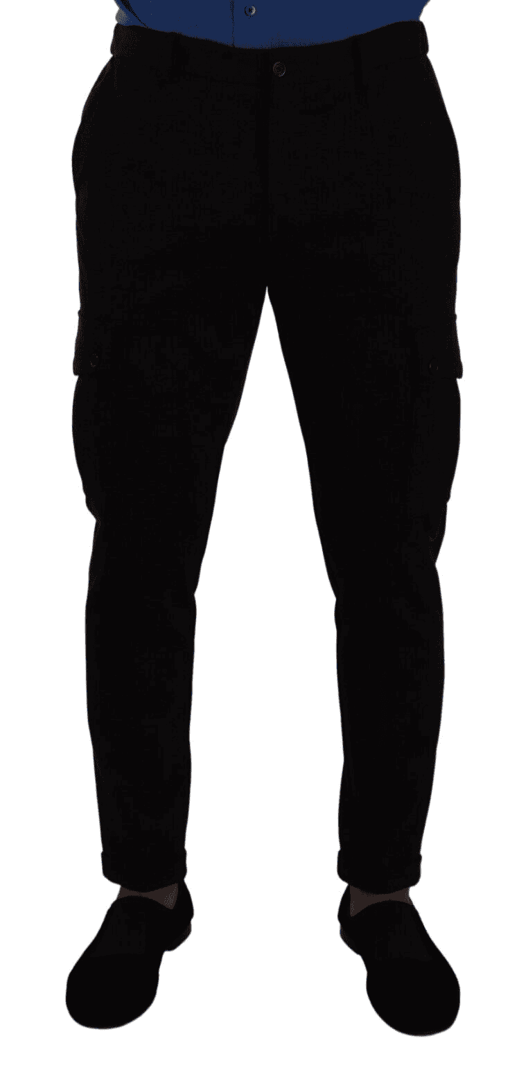 Pantalon cargo slim noir élégant Dolce &amp; Gabbana