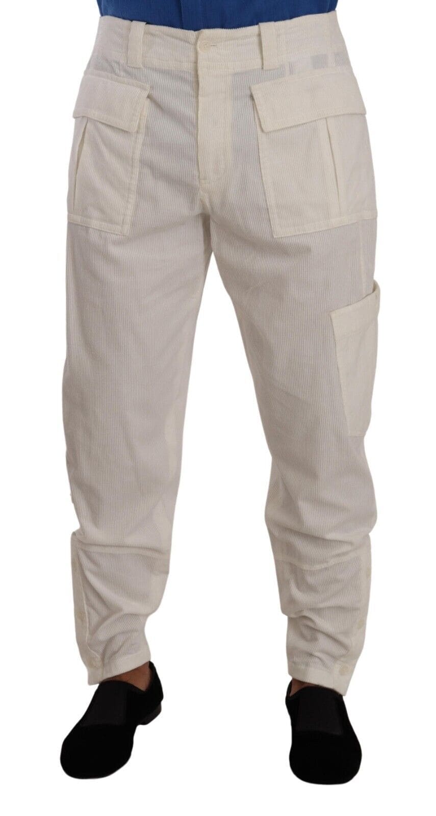 Pantalon cargo élégant blanc cassé Dolce &amp; Gabbana - Coupe standard