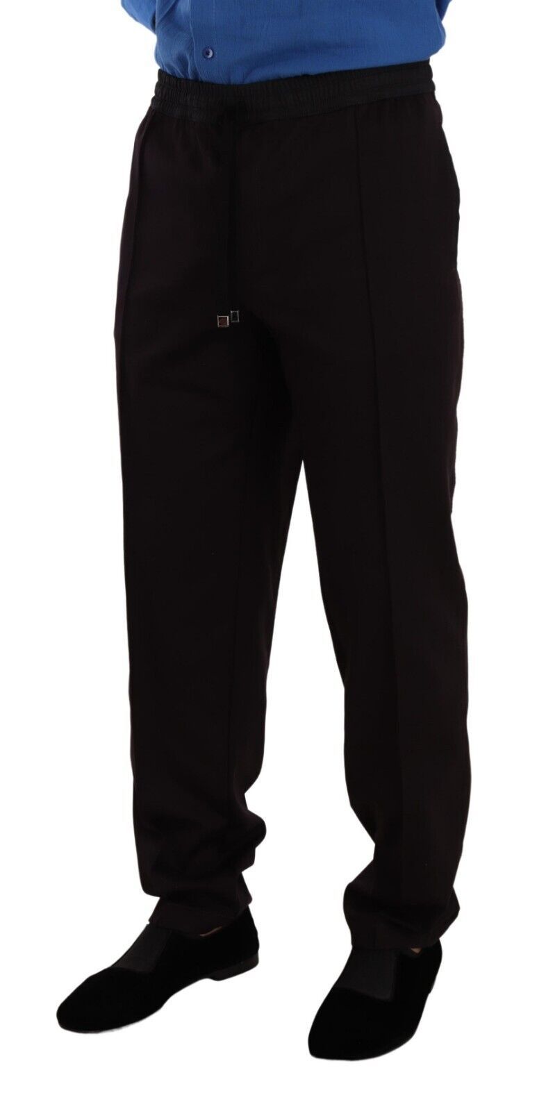 Pantalon de jogging élégant en coton bordeaux Dolce &amp; Gabbana