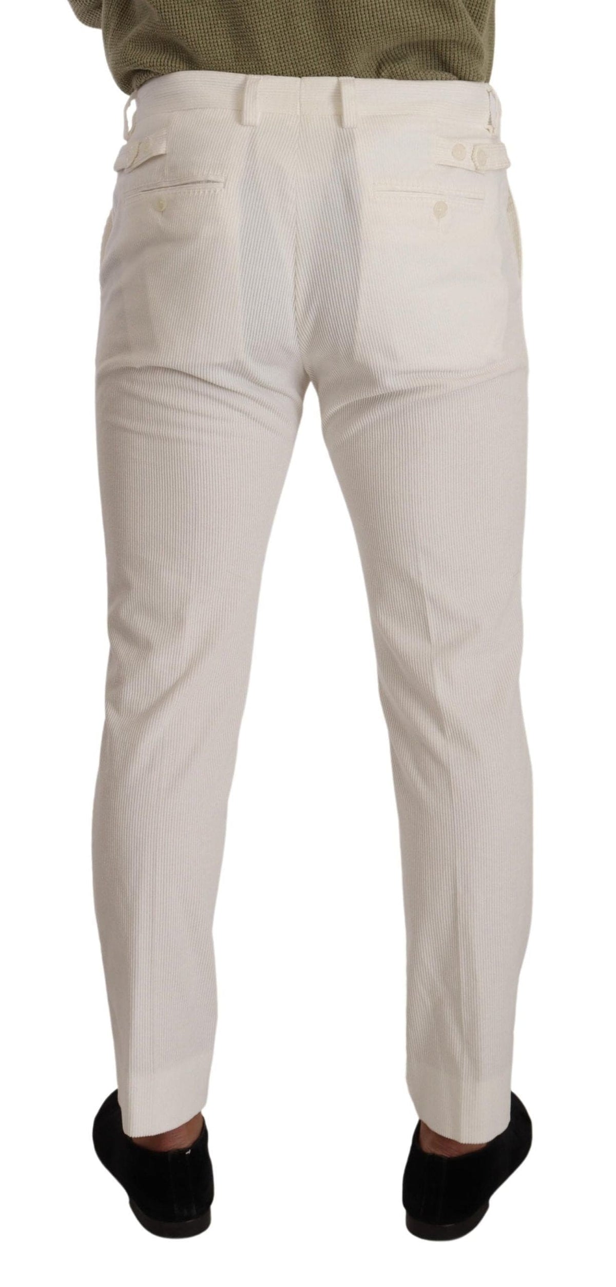 Pantalon slim élégant en coton Dolce &amp; Gabbana