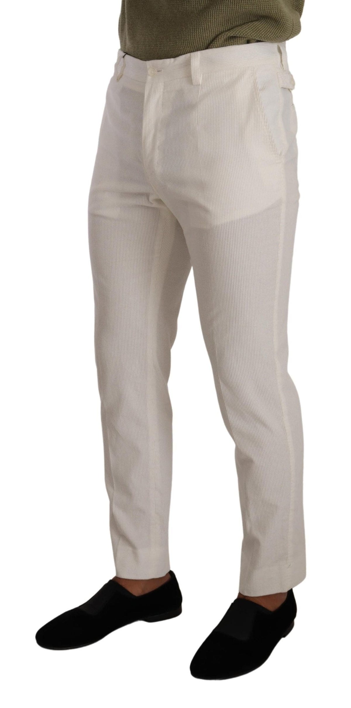 Pantalon slim élégant en coton Dolce &amp; Gabbana