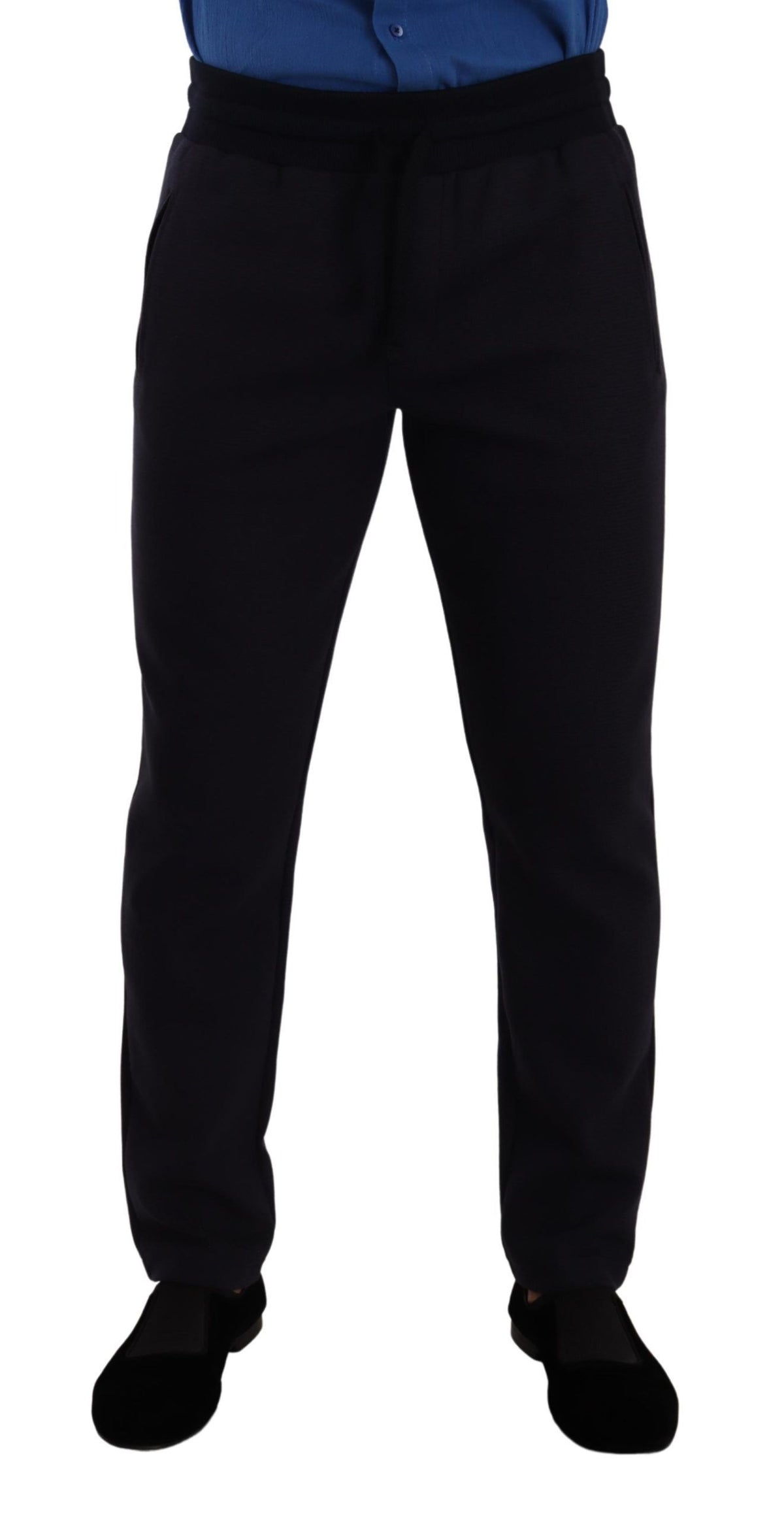 Pantalones jogger elegantes azules de Dolce &amp; Gabbana para hombre