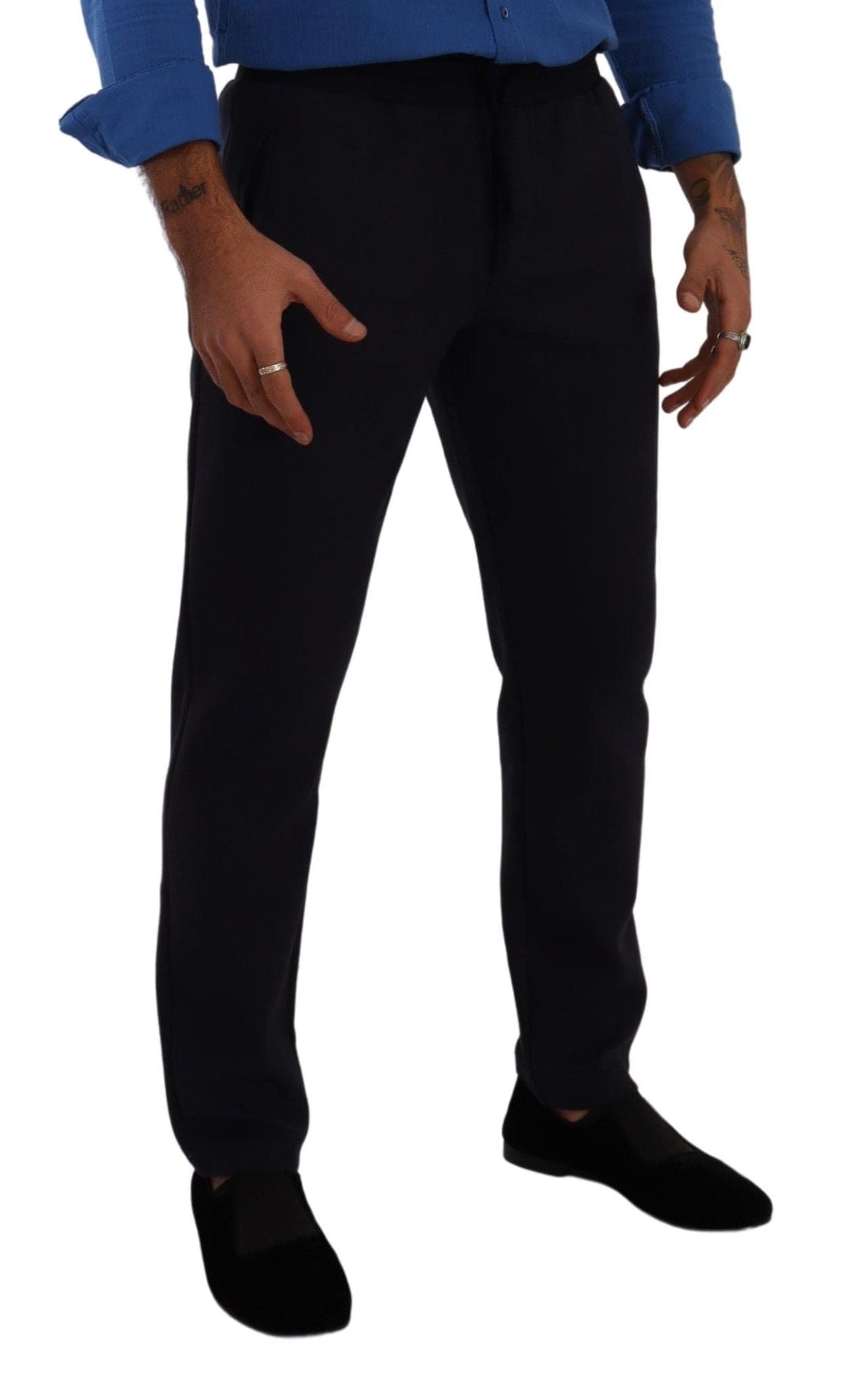 Pantalones jogger elegantes azules de Dolce &amp; Gabbana para hombre