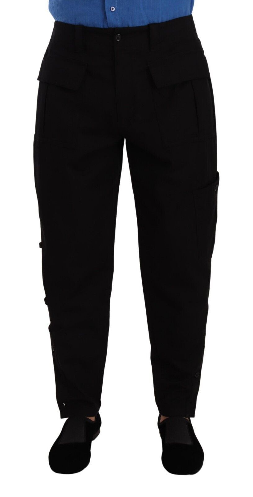 Pantalon cargo noir chic Dolce &amp; Gabbana avec confort extensible