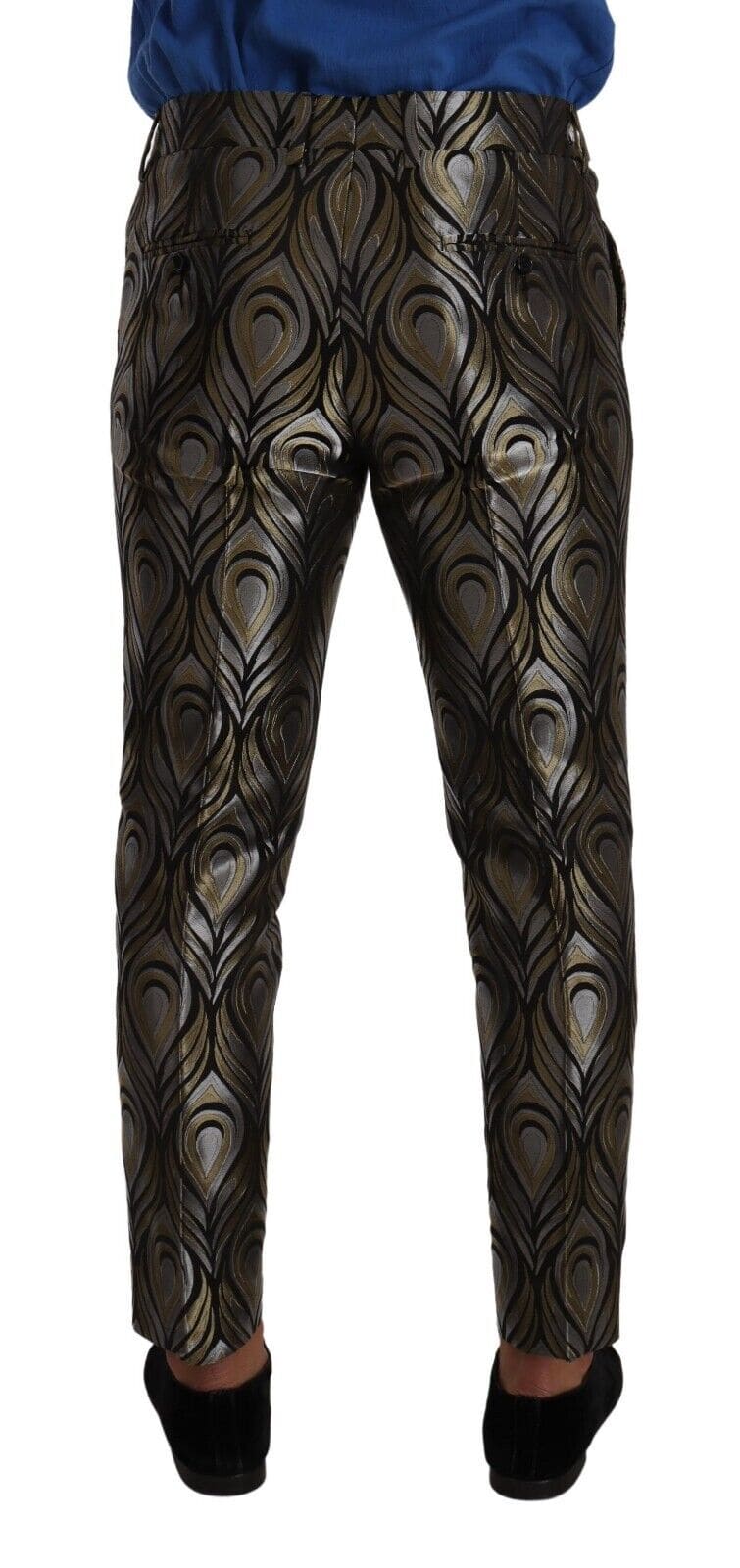 Pantalon habillé métallisé slim fit élégant Dolce &amp; Gabbana