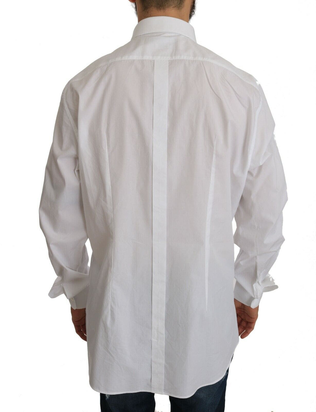 Camisa formal de corte entallado blanca exclusiva de Dolce &amp; Gabbana