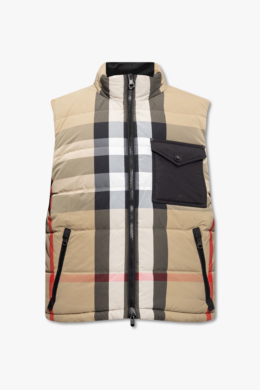 Gilet matelassé léger beige élégant de Burberry