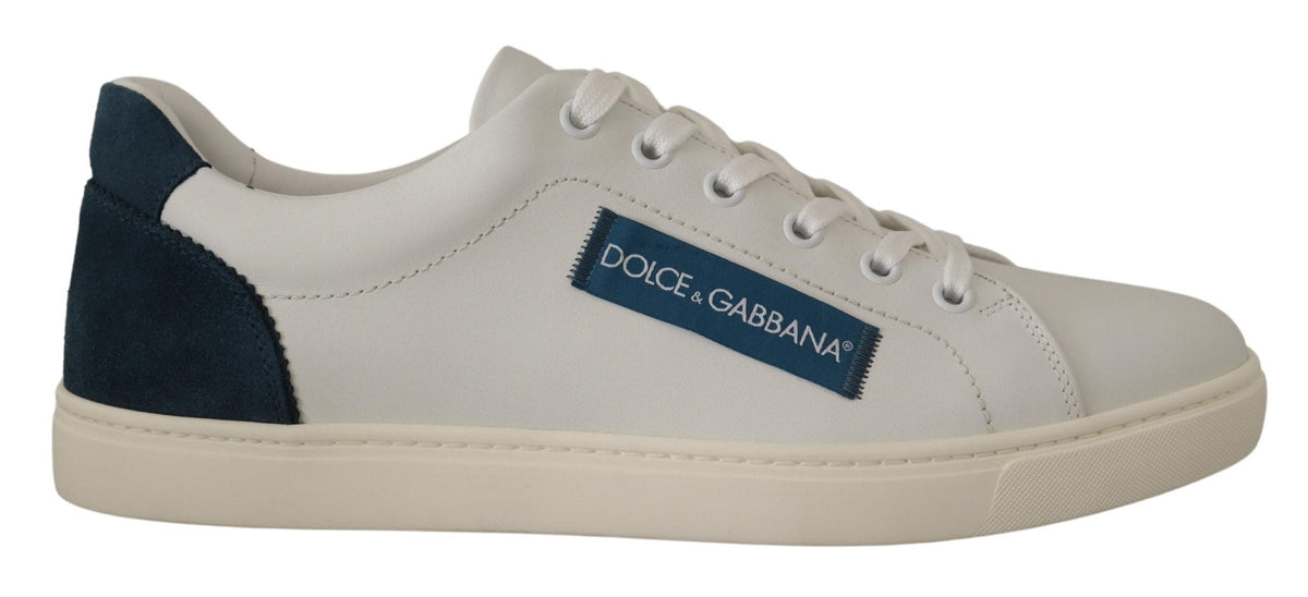 Baskets basses en cuir blanc chic Dolce &amp; Gabbana