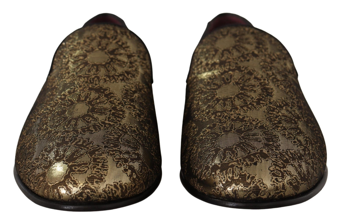 Mocassins à enfiler Dolce &amp; Gabbana dorés