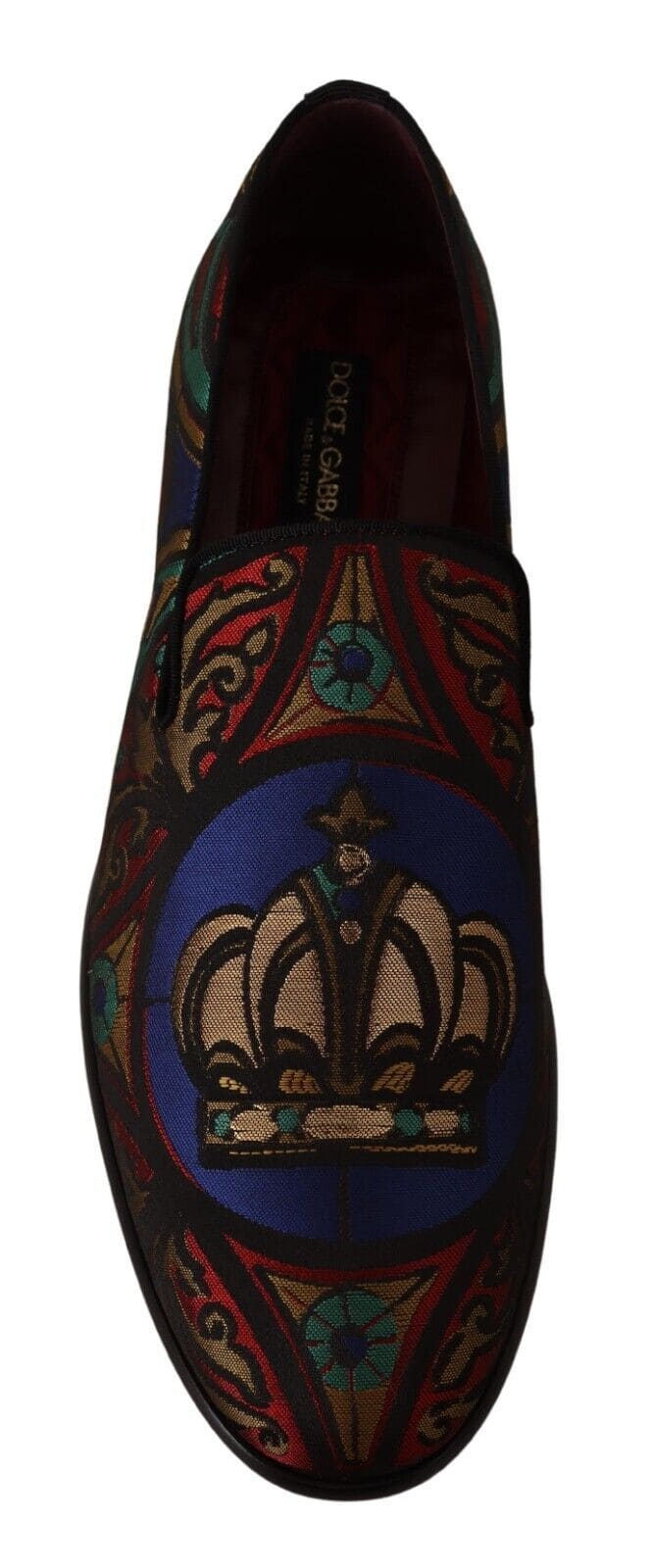 Mocassins à enfiler en jacquard multicolore Dolce &amp; Gabbana