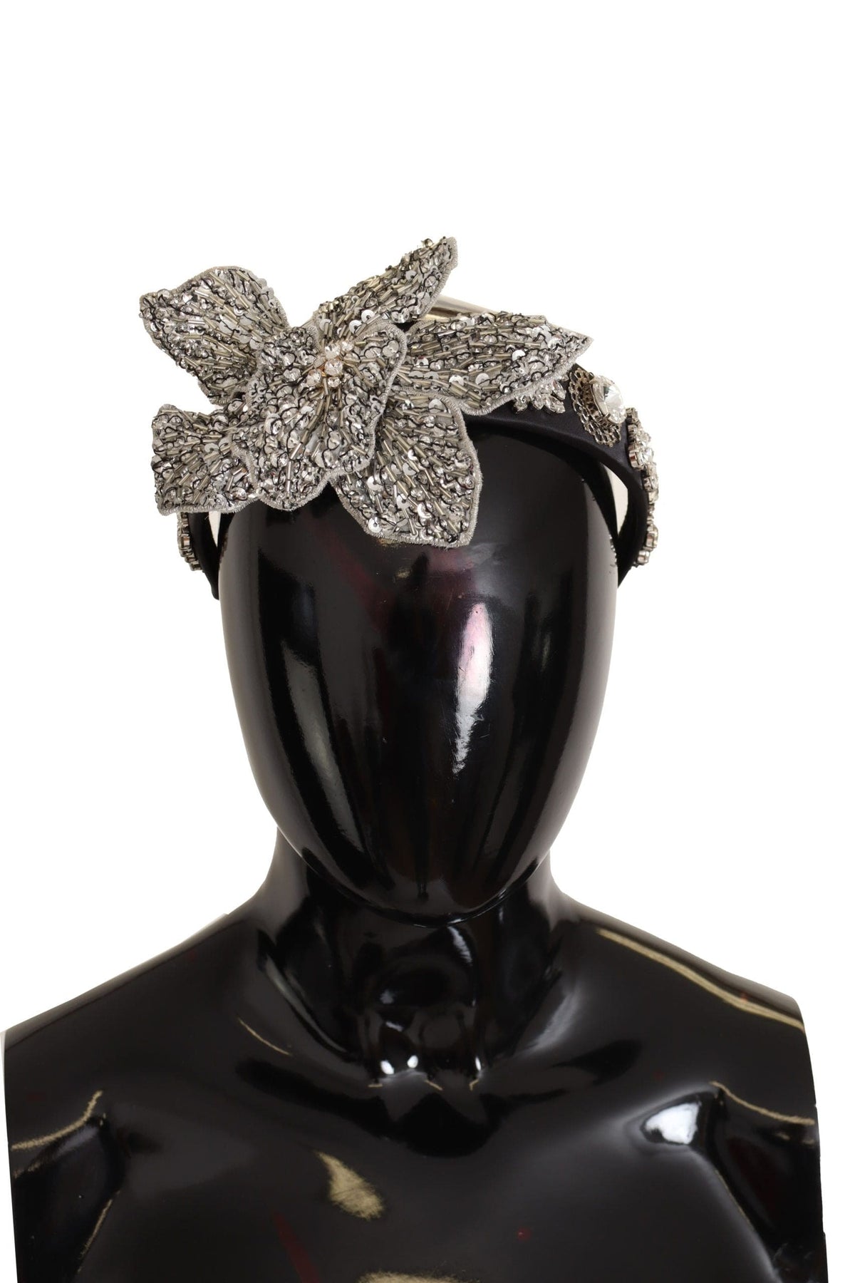 Diadema elegante con cristales de Dolce &amp; Gabbana - Negro elegante