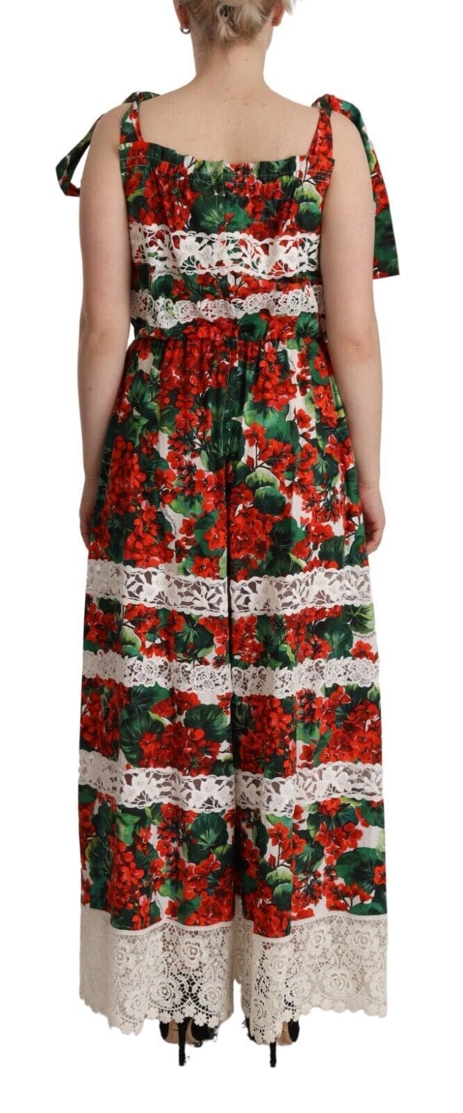 Robe longue fleurie multicolore Dolce &amp; Gabbana