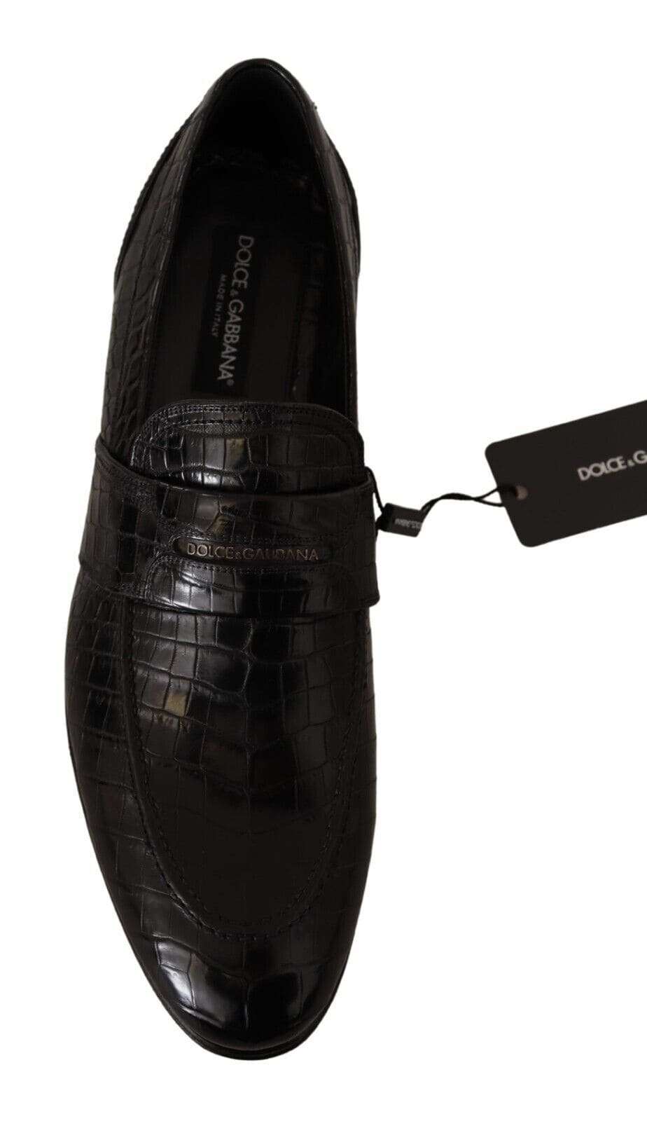 Mocassins élégants en cuir de crocodile Dolce &amp; Gabbana