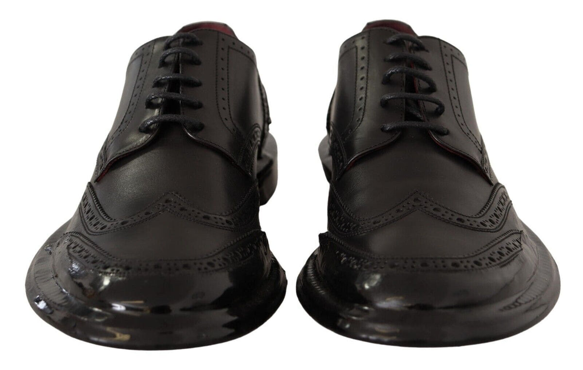 Chaussures Derby Oxford élégantes Dolce &amp; Gabbana en cuir de veau