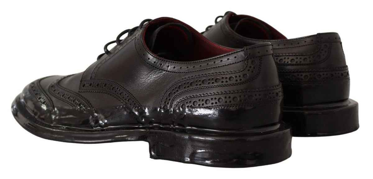 Chaussures Derby Oxford élégantes Dolce &amp; Gabbana en cuir de veau