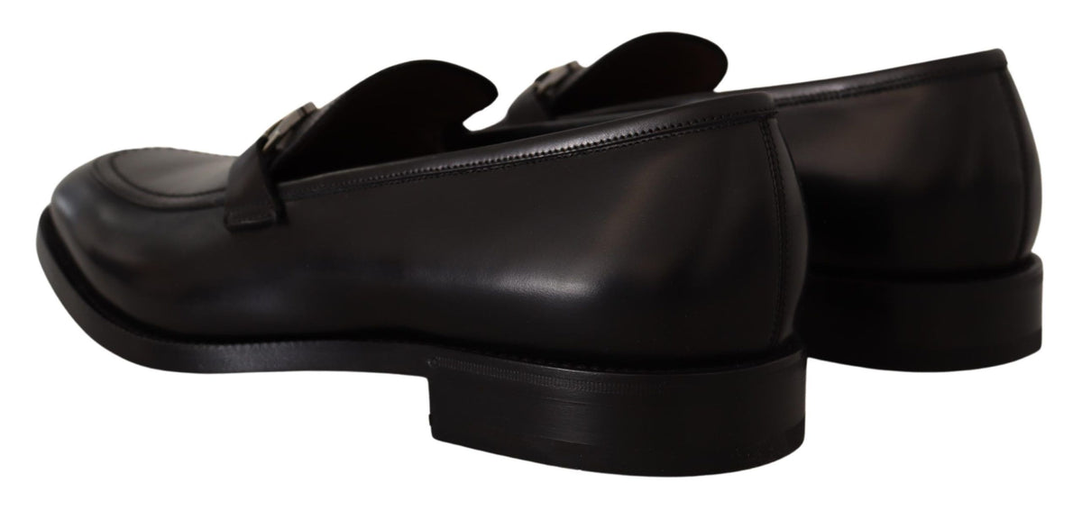 Salvatore Ferragamo Mocasines Gancio Bit Suave De Cuero Negro