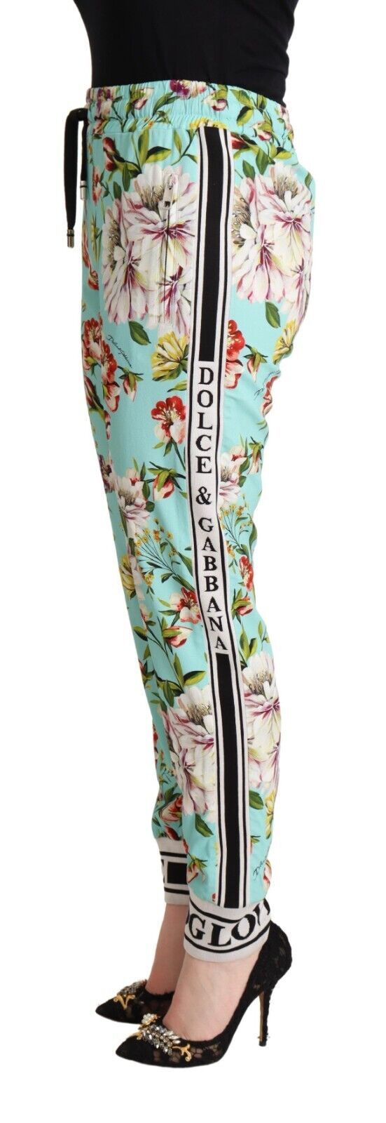 Pantalon de jogging en viscose fleuri Dolce &amp; Gabbana en vert