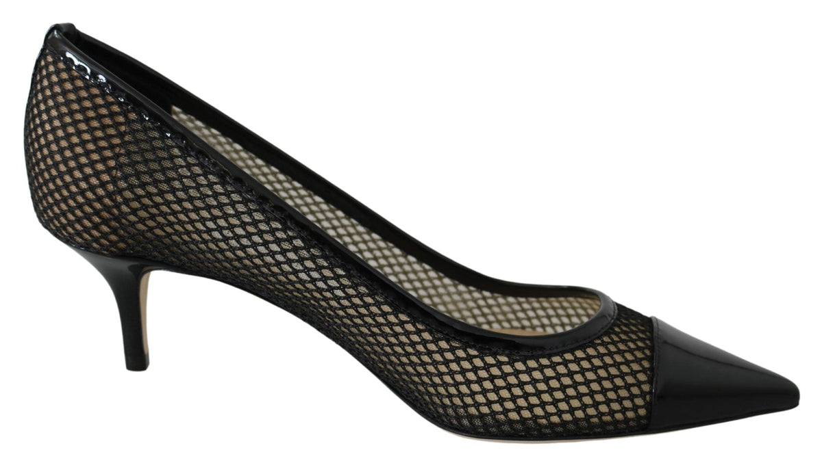 Escarpins pointus en maille vernie chic Jimmy Choo