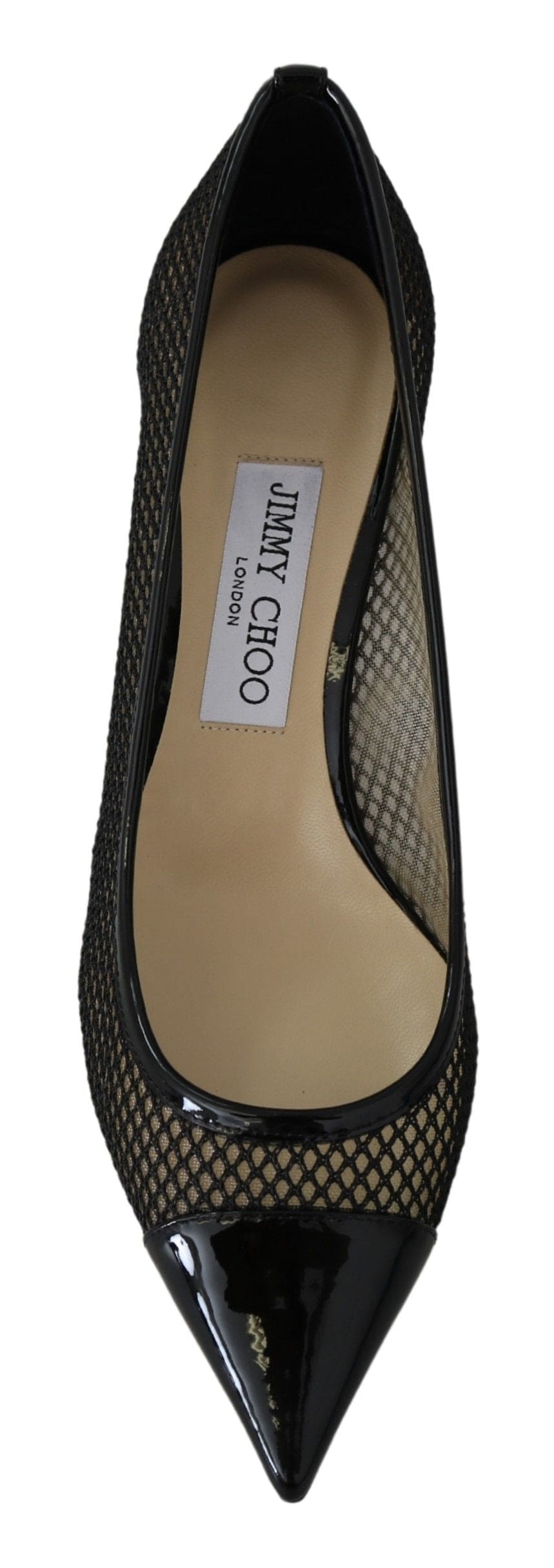 Escarpins pointus en maille vernie chic Jimmy Choo