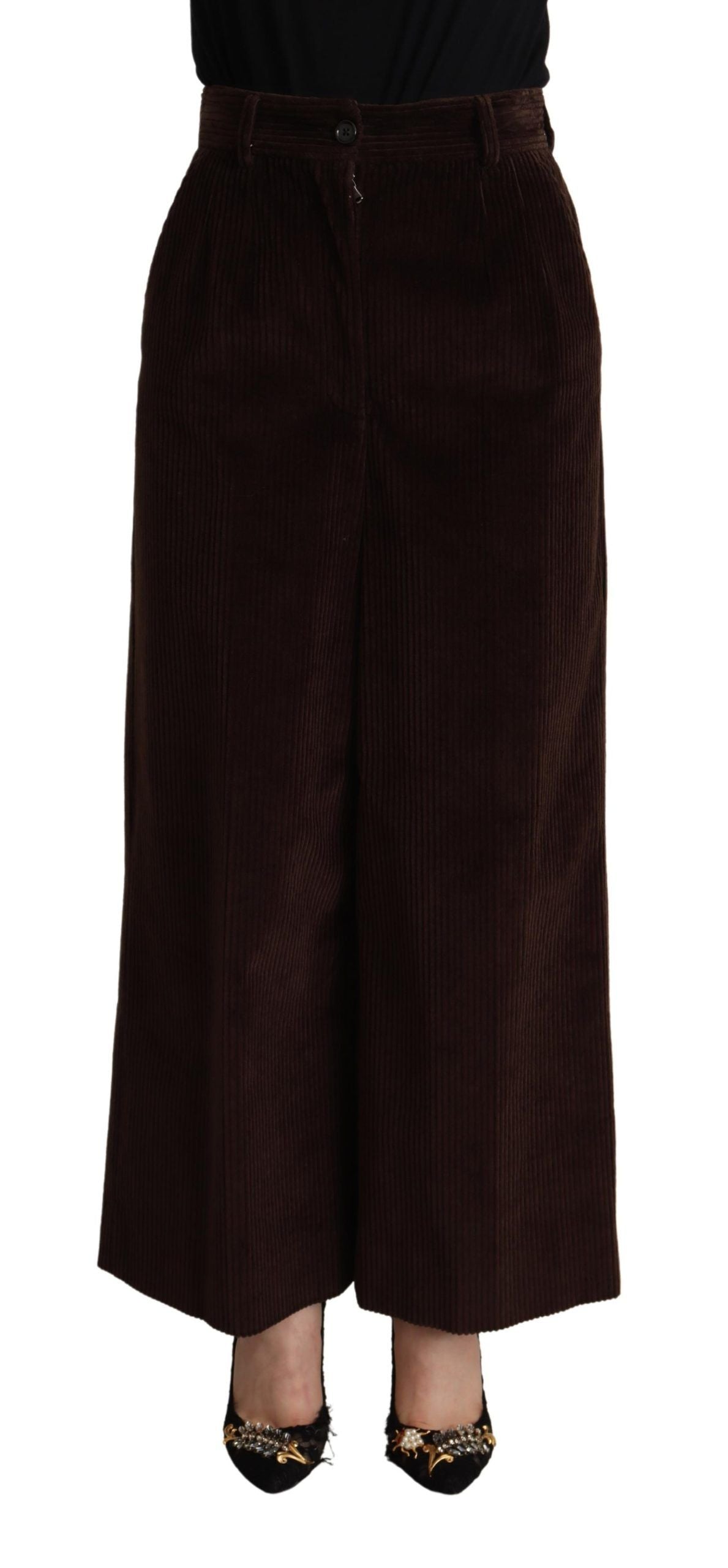 Pantalon large taille haute élégant Dolce &amp; Gabbana