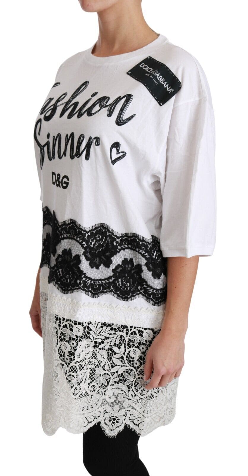 T-shirt oversize Dolce &amp; Gabbana Chic DG Fashion Sinners