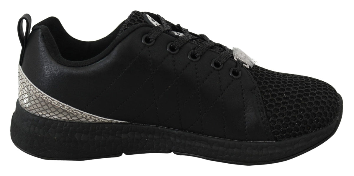 Plein Sport Exquisite Black Runner Gisella Sports Sneakers