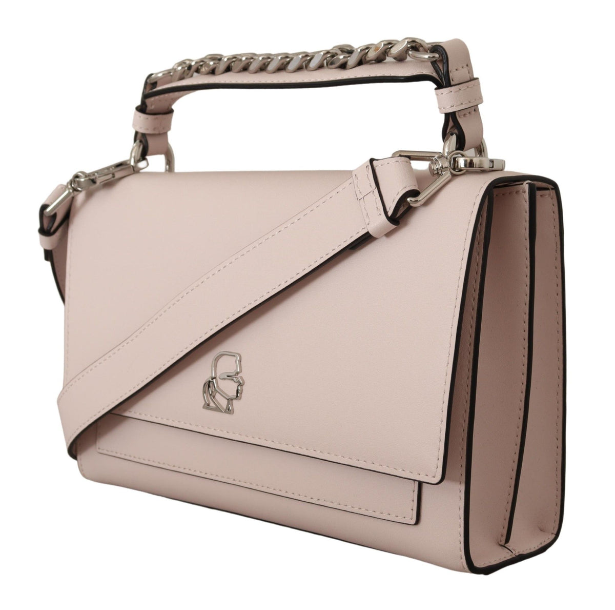 Sac à bandoulière en cuir mauve Elegance de Karl Lagerfeld