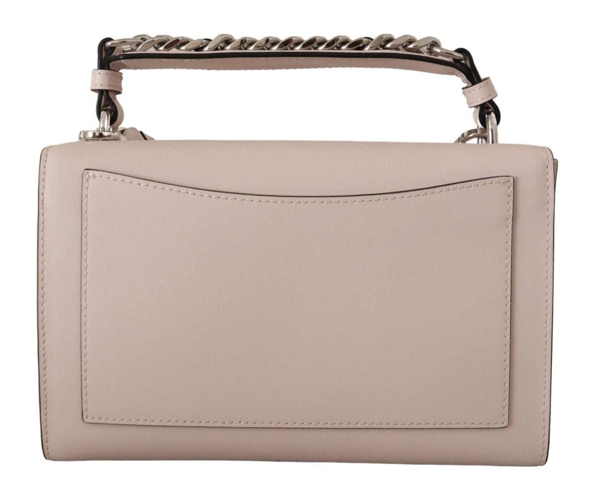 Bolso de hombro de piel color malva Elegance de Karl Lagerfeld