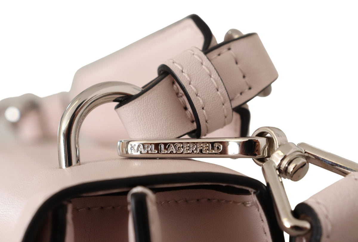 Sac à bandoulière en cuir mauve Elegance de Karl Lagerfeld