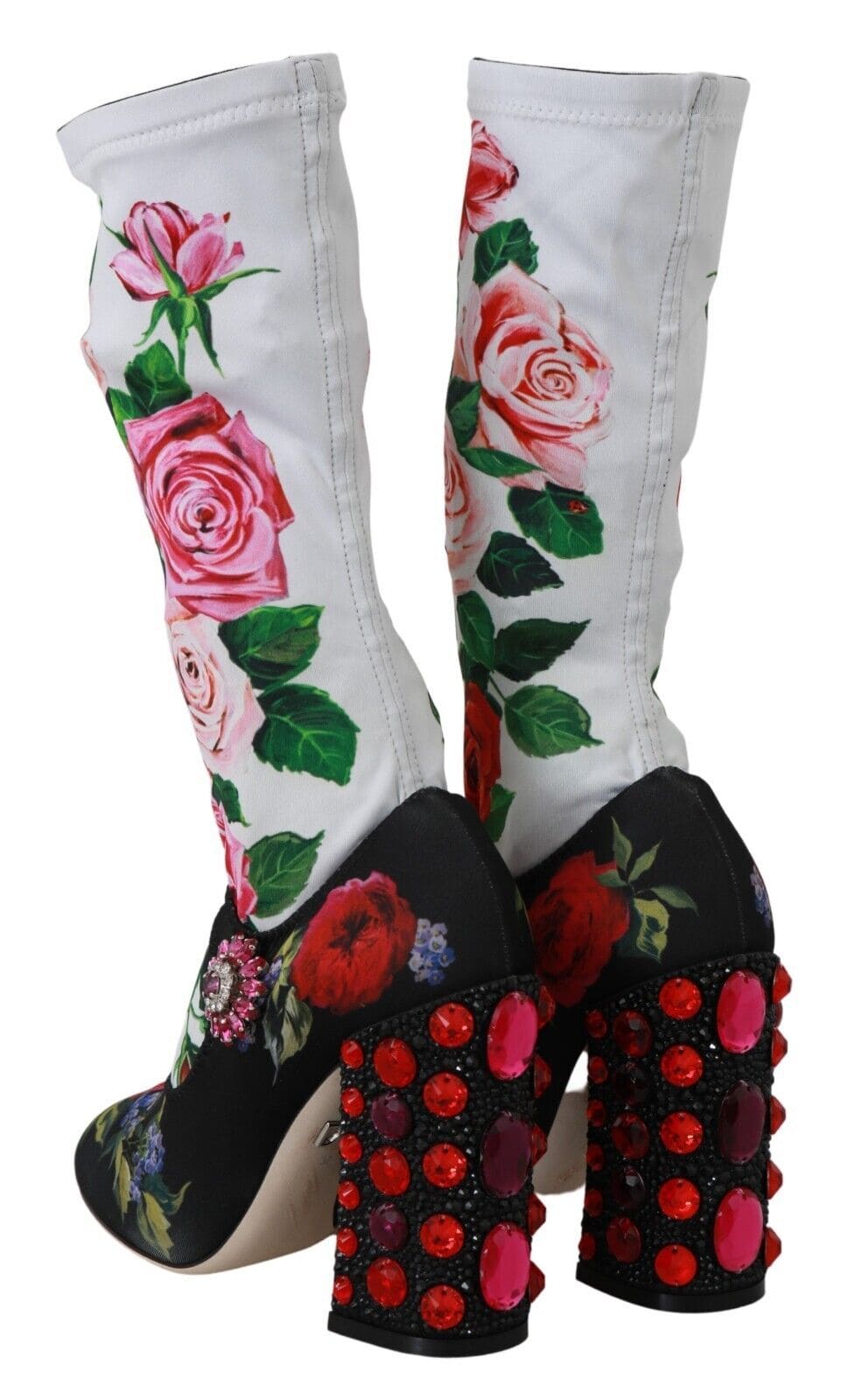 Bottines à ornements floraux Dolce &amp; Gabbana